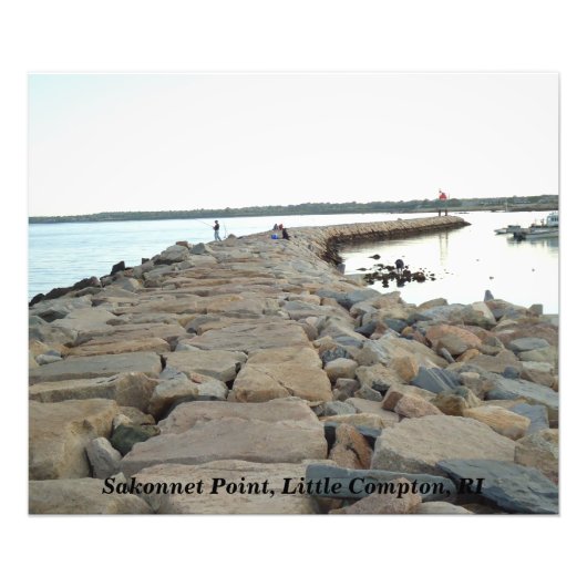Impression Photo Breakwater, Sakonnet Point, Little Compton, RI (Devant)