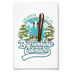 Impression Photo Breckenridge, Colorado logo ski vintage