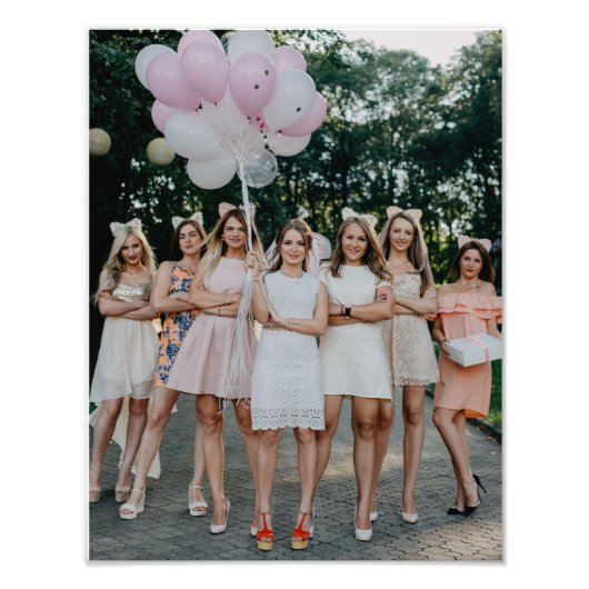 Impression Photo Bride's Besties Mariage Bridesmaids do-it-yourself (Devant)