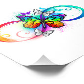 Impression Photo Bright infinity with rainbow butterfly (Coin)