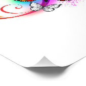 Impression Photo Bright infinity with rainbow butterfly (Coin)