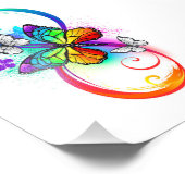 Impression Photo Bright infinity with rainbow butterfly (Coin)