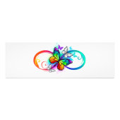 Impression Photo Bright infinity with rainbow butterfly (Devant)