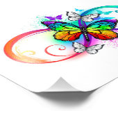 Impression Photo Bright infinity with rainbow butterfly (Coin)
