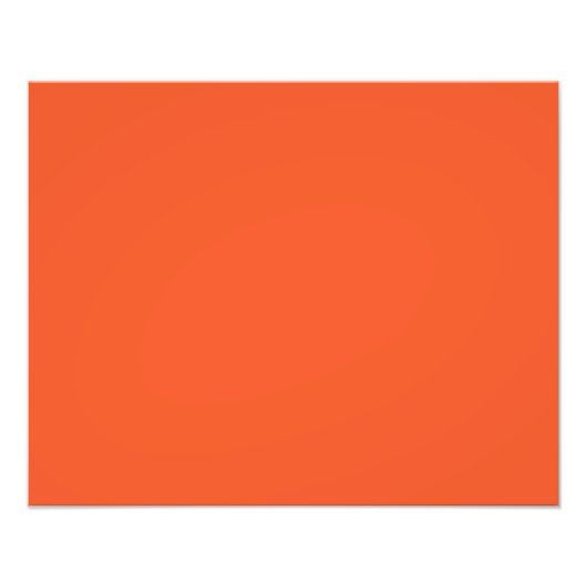 Impression Photo Bright Orange Minimalist Solid Background (Devant)