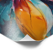 Impression Photo Brillance : L'art floral Abstrait (Coin)