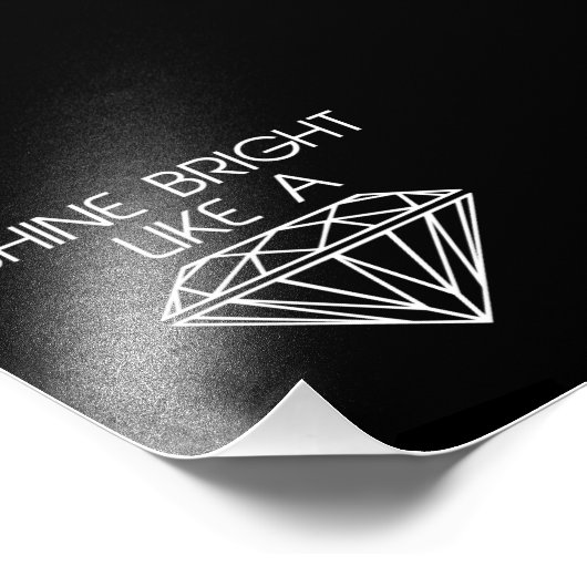 Impression Photo Brille comme un diamant (Coin)