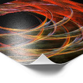 Impression Photo Briser le Cercle Vortex de Feu Art Abstrait (Coin)