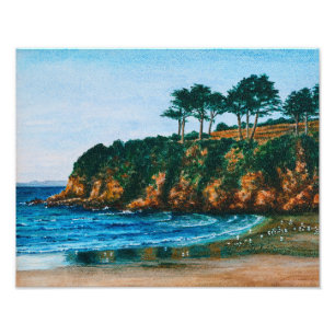Impression Photo Brittany Rocky Coast Beach Peinture - Paperprint