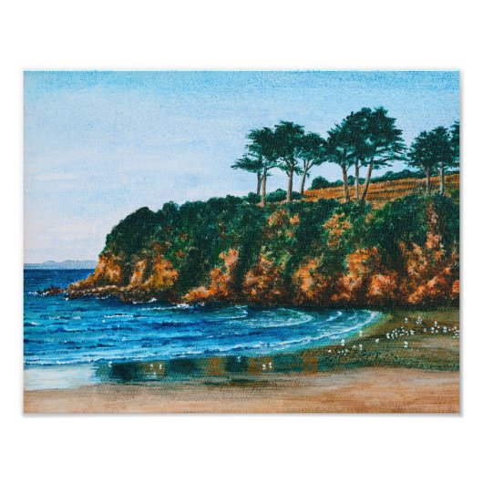 Impression Photo Brittany Rocky Coast Beach Peinture - Paperprint (Devant)
