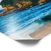 Impression Photo Brittany Rocky Coast Beach Peinture - Paperprint (Coin)