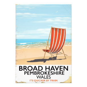 Impression Photo Broad Haven, Pembrokeshire, Pays de Galles bord de