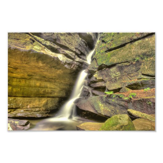 Impression Photo Broken Rock Falls, Old Man's Cave, Hocking Hills (Devant)