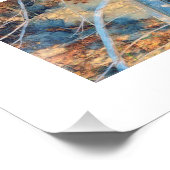 Impression Photo Brosse de bord rustique blanchie au soleil (Coin)