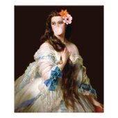 Impression Photo Bubble Gum Diva avec deux fleurs (Devant)