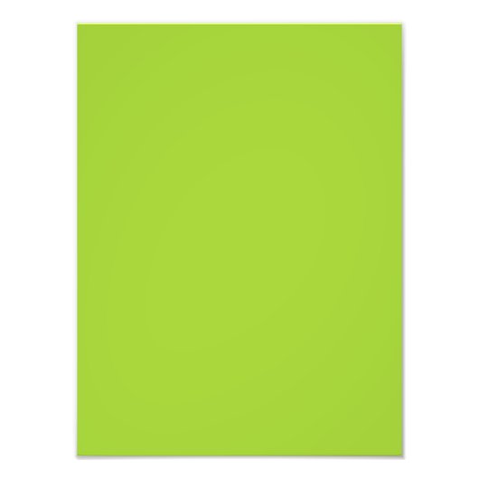 Impression Photo Bud Green Personnalisé Lime couleur Arrière - plan (Devant)