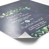 Impression Photo Budget Faire-part de mariage vert moderne (Coin)