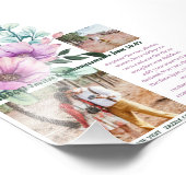 Impression Photo BUDGET Fleurs violettes rustiques Modèle de texte  (Coin)