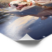 Impression Photo Bulldogs Noël Festive de Noël (Coin)