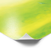 Impression Photo Bumble bee survolant une prairie Illustration (Coin)