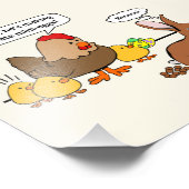 Impression Photo Bunny fait chocolat poop drôle dessin animé (Coin)