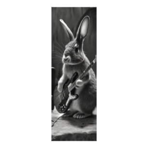 Impression Photo Bunny Jouer une guitare