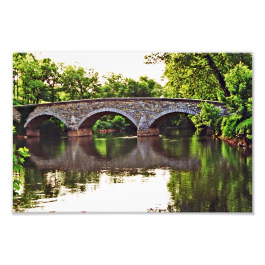 Impression Photo Burnside Bridge Antietam (Devant)
