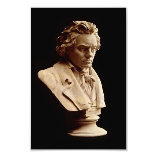Impression Photo Buste statue de Beethoven (Devant)