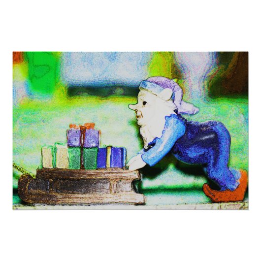 Impression Photo Busy Elf par Shirley Taylor (Devant)