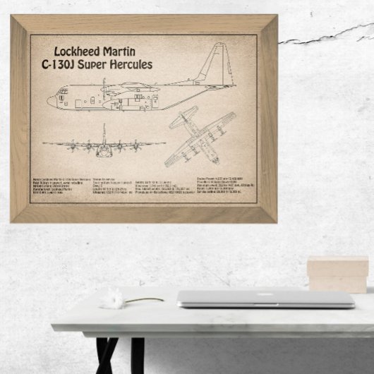 Impression Photo C-130 Hercules - Plan directeur de l'avion SD