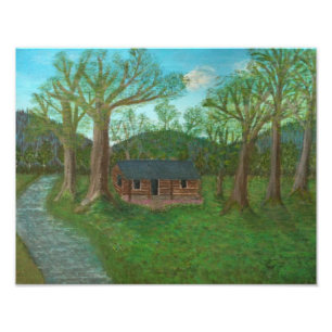 Impression Photo Cabine de journal et arbres