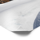 Impression Photo Cabines traditionnels en bois de neige (Coin)