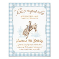Câble bleu Plaid Cowboy 1er Rodeo Time Capsule Sig