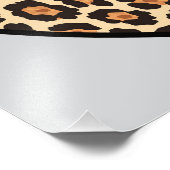 Impression Photo Cadeau de la Saint-Valentin cœur de léopard mignon (Coin)