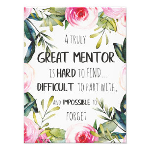 Impression Photo Cadeau de mentor vraiment génial Citation d'appréc