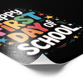 Impression Photo Cadeau De Vie De L'Enseignant Heureux Premier Jour (Coin)