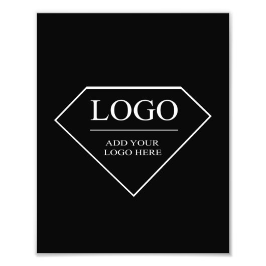 Impression Photo Cadeau personnalisé d'anniversaire noir et blanc d (Devant)