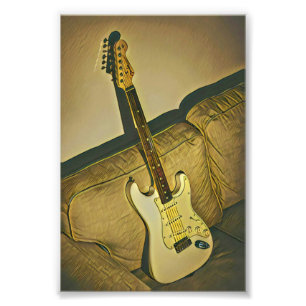 Impression Photo Cadeau pour professeur de musique guitariste bassi
