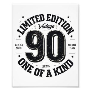 Impression Photo Cadeaux de 90 ans Vintage 1935 Edition Limitée