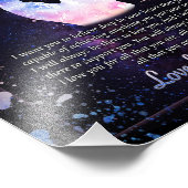 Impression Photo Cadeaux de fille | Lettre À Ma Fille De Maman (Coin)