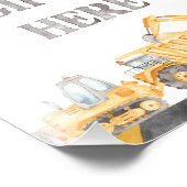 Impression Photo Cadeaux de vidage ici Construction Anniversaire Pa (Coin)