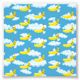 Impression Photo Cadeaux drôles d'amateur de bananes Fruits Humour