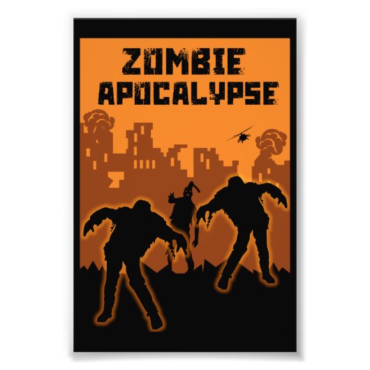 Impression Photo Cadeaux Zombie Apocalypse (Devant)