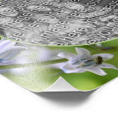 Impression Photo Cadre d'abeille sur fleur de jacinthe Créer votre  (Coin)