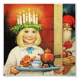 Impression Photo "Café de Noël" de Jenny Nystrom