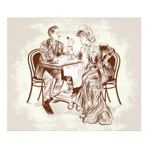 Impression Photo café et amour