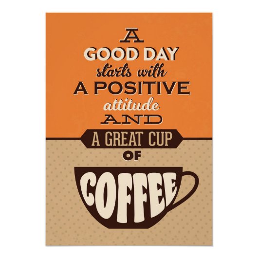 Impression Photo Café Lover Une Bonne Journée Commence Avec Un Gran (Devant)