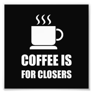 Impression Photo Cafés pour le représentant de ventes de Closers