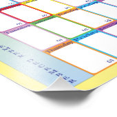 Impression Photo Calendrier annuel du planificateur 2022 notes blan (Coin)