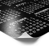 Impression Photo Calendrier - vue de l'année complète verticale - N (Coin)